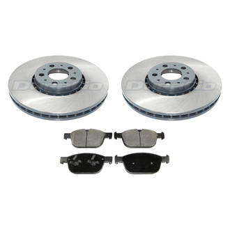 DuraGo® - Titanium Series Plain Front Brake Kit with Ceramic Pads