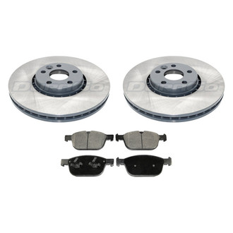 DuraGo® - Titanium Series Plain Front Brake Kit with Ceramic Pads