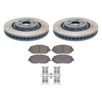DuraGo® - Titanium Series Plain Front Brake Kit with Ceramic Pads
