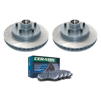 DuraGo® - Titanium Series Plain Front Brake Kit with Ceramic Pads