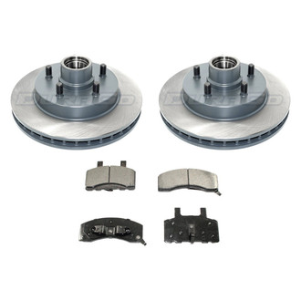 DuraGo® - Titanium Series Plain Front Brake Kit with Ceramic Pads