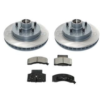 DuraGo® - Titanium Series Plain Front Brake Kit with Ceramic Pads