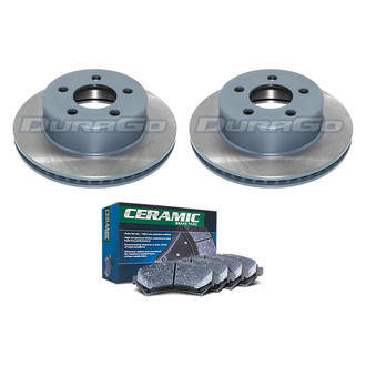 DuraGo® - Titanium Series Plain Front Brake Kit with Ceramic Pads