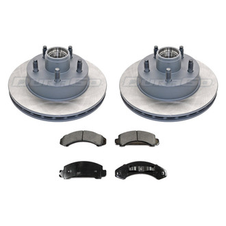 DuraGo® - Titanium Series Plain Front Brake Kit with Ceramic Pads