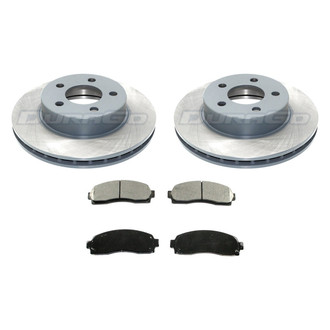 DuraGo® - Titanium Series Plain Front Brake Kit with Ceramic Pads