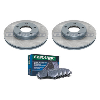 DuraGo® - Titanium Series Plain Front Brake Kit with Ceramic Pads
