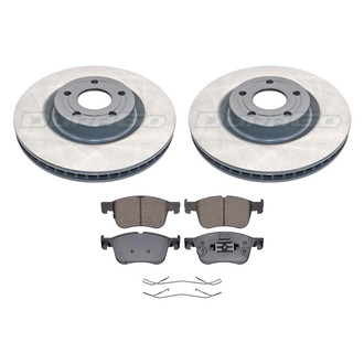 DuraGo® - Titanium Series Plain Front Brake Kit with Ceramic Pads