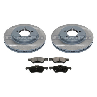 DuraGo® - Titanium Series Plain Front Brake Kit with Ceramic Pads