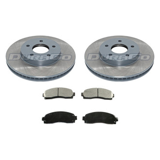 DuraGo® - Titanium Series Plain Front Brake Kit with Ceramic Pads