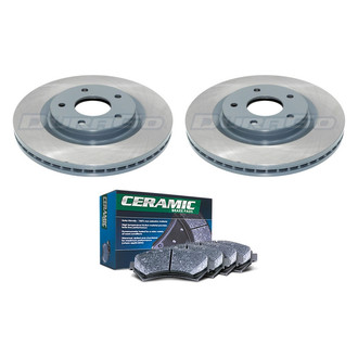DuraGo® - Titanium Series Plain Front Brake Kit with Ceramic Pads