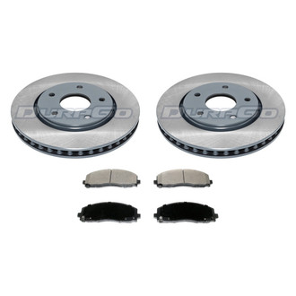 DuraGo® - Titanium Series Plain Front Brake Kit with Ceramic Pads