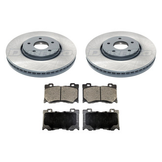 DuraGo® - Titanium Series Plain Front Brake Kit with Ceramic Pads