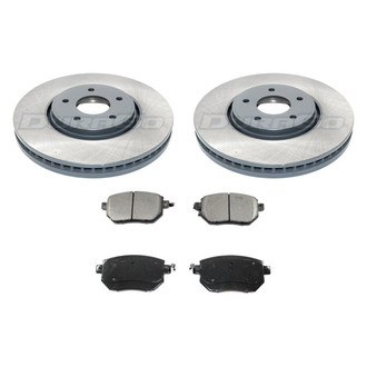 DuraGo® - Titanium Series Plain Front Brake Kit with Ceramic Pads