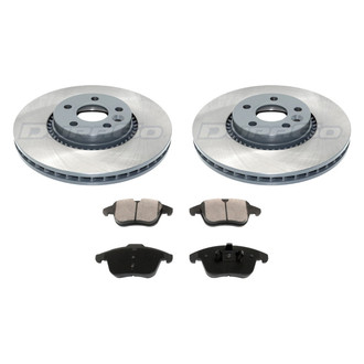 DuraGo® - Titanium Series Plain Front Brake Kit with Ceramic Pads