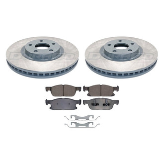 DuraGo® - Titanium Series Plain Front Brake Kit with Ceramic Pads