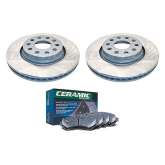 DuraGo® - Titanium Series Plain Front Brake Kit with Ceramic Pads