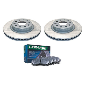 DuraGo® - Titanium Series Plain Front Brake Kit with Ceramic Pads