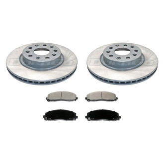 DuraGo® - Titanium Series Plain Front Brake Kit with Ceramic Pads