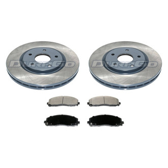 DuraGo® - Titanium Series Plain Front Brake Kit with Ceramic Pads