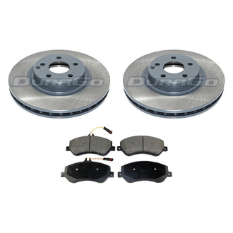 DuraGo® - Titanium Series Plain Front Brake Kit with Ceramic Pads
