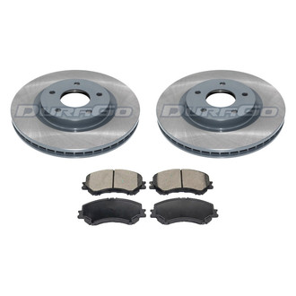 DuraGo® - Titanium Series Plain Front Brake Kit with Ceramic Pads