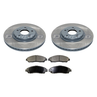 DuraGo® - Titanium Series Plain Front Brake Kit with Ceramic Pads