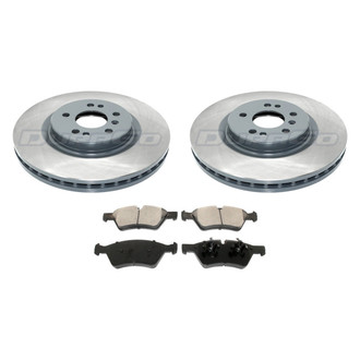 DuraGo® - Titanium Series Plain Front Brake Kit with Ceramic Pads