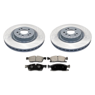 DuraGo® - Titanium Series Plain Front Brake Kit with Ceramic Pads