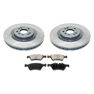DuraGo® - Titanium Series Plain Front Brake Kit with Ceramic Pads