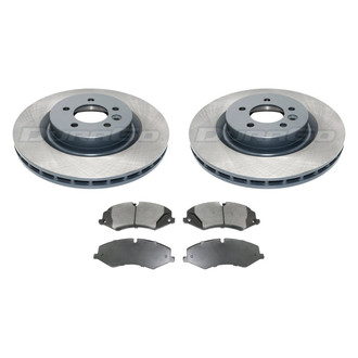 DuraGo® - Titanium Series Plain Front Brake Kit with Ceramic Pads