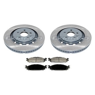 DuraGo® - Titanium Series Plain Front Brake Kit with Ceramic Pads
