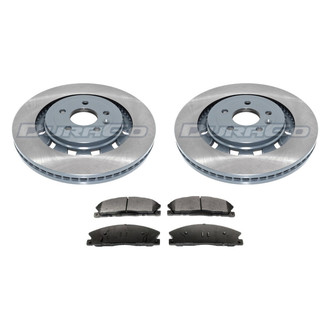 DuraGo® - Titanium Series Plain Front Brake Kit with Ceramic Pads