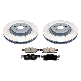 DuraGo® - Titanium Series Plain Front Brake Kit with Ceramic Pads