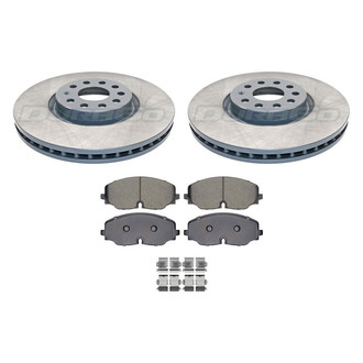 DuraGo® - Titanium Series Plain Front Brake Kit with Ceramic Pads