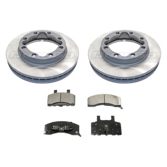 DuraGo® - Titanium Series Plain Front Brake Kit with Ceramic Pads