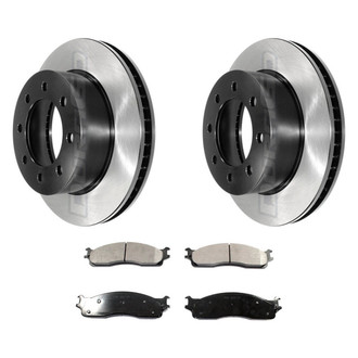 DuraGo® - Electrophoretic Coated Plain Brake Kit with Ceramic Pads