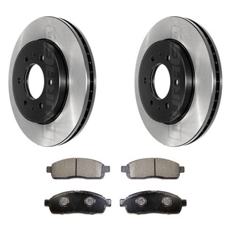 DuraGo® - Electrophoretic Coated Plain Brake Kit with Ceramic Pads