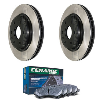 DuraGo® - Electrophoretic Coated Plain Brake Kit with Ceramic Pads