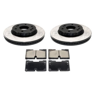 DuraGo® - Electrophoretic Coated Plain Front Brake Kit with Ceramic Pads
