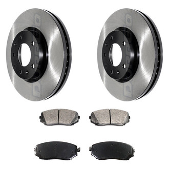 DuraGo® - Electrophoretic Coated Plain Brake Kit with Ceramic Pads