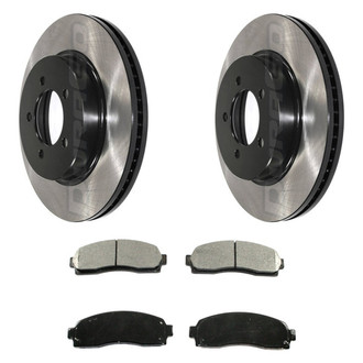 DuraGo® - Electrophoretic Coated Plain Brake Kit with Ceramic Pads