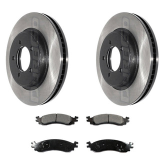 DuraGo® - Electrophoretic Coated Plain Brake Kit with Ceramic Pads