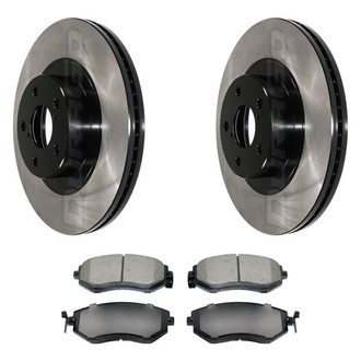 DuraGo® - Electrophoretic Coated Plain Brake Kit with Ceramic Pads