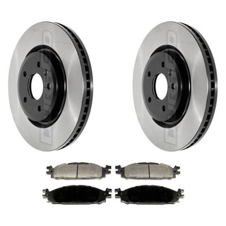 DuraGo® - Electrophoretic Coated Plain Brake Kit with Ceramic Pads