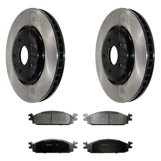 DuraGo® - Electrophoretic Coated Plain Brake Kit with Ceramic Pads