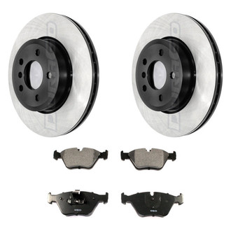 DuraGo® - Electrophoretic Coated Plain Front Brake Kit with Ceramic Pads
