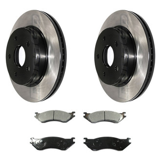 DuraGo® - Electrophoretic Coated Plain Brake Kit with Ceramic Pads