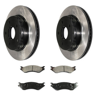 DuraGo® - Electrophoretic Coated Plain Brake Kit with Ceramic Pads