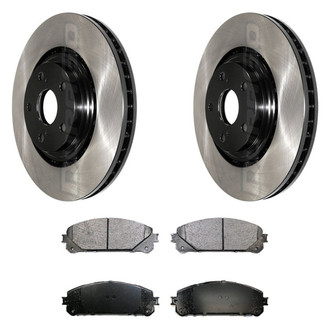 DuraGo® - Electrophoretic Coated Plain Brake Kit with Ceramic Pads