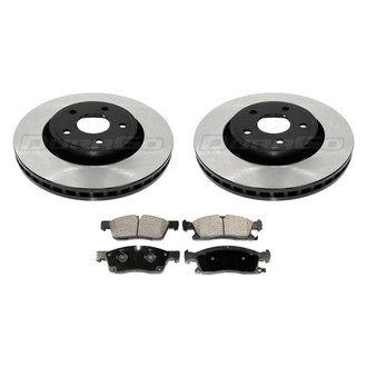 DuraGo® - Municipal Series Plain Front Brake Kit with Ceramic Pads